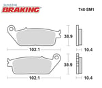 YARI METALİK FREN BALATASI / YAMAHA / X-MAX (ABS YOK) / 250cc / ÖN  / 2014-2015-2016