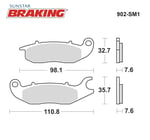 YARI METALİK ÖN FREN BALATASI / HONDA / MONKEY / 125cc / ÖN / 2021-2022-2023