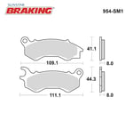 YARI METALİK ÖN FREN BALATASI / PEUGEOT / DJANGO / 125cc / ÖN  / 2015-2016-2017