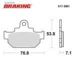YARI METALİK ÖN FREN BALATASI / SUZUKI / GZ 250 MARAUDER / 250cc / ÖN / 1999-2000-2001-2002-2003-2004-2005-2006-2007-2008-2009-2010-2011