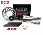 ZİNCİR DİŞLİ SETİ - TRIUMPH TRIDENT (660 CC)  - (2021-2024) / DID ZİNCİRLİ SET / ZİNCİR : DID-520 ORING-120 / DİŞLİ : (16T -51T) / TRIUMPH / TRIDENT / 660cc
