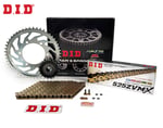 ZİNCİR DİŞLİ SETİ - YAMAHA YZF R1 M (1000 CC) - (2015-2022) / DID ZİNCİRLİ SET / ZİNCİR : DID-525ZVM-X (GOLD)-114 / DİŞLİ : (16T -41T) / YAMAHA / YZF R1 M / 1000cc