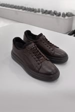 Karaden 1943 Erkek Hakiki Deri Kahverengi Sneaker & Spor