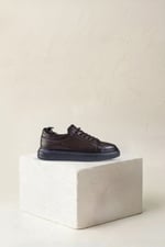Karaden 1943 Erkek Hakiki Deri Kahverengi Sneaker & Spor