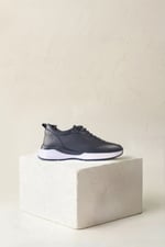 Karaden 1943 Erkek Hakiki Deri Siyah Sneaker & Spor Ayakkabı