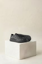 Karaden 1943 Erkek Hakiki Deri Siyah Sneaker & Spor Ayakkabı