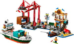 ADO-LSC60422 SEASIDE HARBOR W CARGO SHIP 3