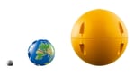 ADOL-LMT42179 PLANET EARTH AND MOON IN ORBIT 3