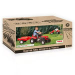 DOLU-8146 RANCHERO ROMORKLU TRAKTOR KIRMIZI 1