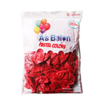 ERB-HEL IC-KIRMIZI HELYUM IC KIRMIZI PASTEL BALON 100LU 50