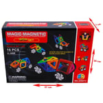 KZL-JH6873 MANYETIK LEGO 16 PARCA ARABA TEKERLI   36