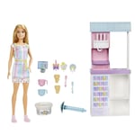 MATE-HCN46 BARBIE DONDURMA DUKKANI OYUN SETI 6