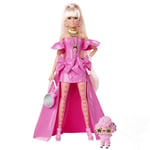MATE-HHN12 BARBIE EXTRA FANCY PEMBE KOSTUMLU BEBEK 4