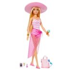 MATE-HPL73 BARBIE  PLAJ GUNU OYUN SETI BARBIE  4