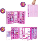 MATE-HXD58 BARBIE RUYA GARDROBU VE BEBEK 1