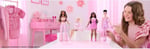 MATE-JJN70 BARBIE DELUX STIL BRIDHT PINK SKIRT 2