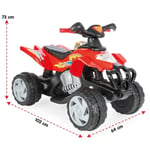 PLS-05-229-K ROKET AKULU ATV 12 V KIRMIZI 1