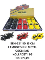 SEH-32111D 15 CM VOLKSWAGEN BETTLE METAL CEKBIRAK 96