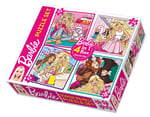 TABA-BRB1888 BARBIE 4IN1 PUZZLE 36