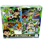 UTKU-BTEN7619 BEN TEN 4 IN 1 PUZZLE 24