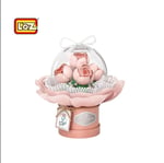 VGN-LZ1298 LOZ LEDLI PEMBE GUL BUKETI 285 PARCA BLOCK 24