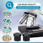 AmScope 40X-2500X LED Dijital Binoküler Bileşik Mikroskop 0.3MP Kamera