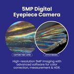 AmScope 40X-2500X LED Dijital Binoküler Bileşik Mikroskop 5MP Kamera