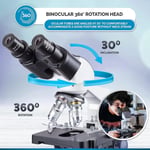 AmScope B120C Siedentopf Binoküler Bileşik Mikroskop 40X-2500X