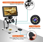 ANNLOV 7 Inc LCD Dijital Mikroskop 1200X Büyütme 1080P