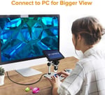 ANNLOV 7 Inc LCD Dijital Mikroskop 1200X Büyütme 1080P