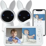 ARENTI Video Bebek Monitörü, İki adet 2K Ultra HD'li Ses Monitörü