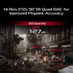 ASUS RGB Oyun Kulaklığı ROG Delta - Yüksek Çözünürlüklü ESS Dörtlü DAC