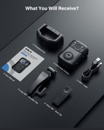 Boblov B4K5 256GB 4K Vücut Kamerası, 3400mAh IP68 Su Geçirmez GPS