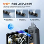 DEPSTECH Üç Lensli Endüstriyel Endoskop Kamera 1080P Boroskop - 1.5m
