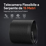 DEPSTECH Üç Lensli, Işıklı 1080P Endoskop 5 Inc IPS Ekran - 7.9mm - 15m Kablo