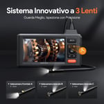 DEPSTECH Üç Lensli, Işıklı 1080P Endoskop 5 Inc IPS Ekran - 7.9mm - 15m Kablo
