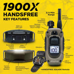 Dogtra 1900X Eller Serbest E-Collar Köpek Eğitimi - 3/4 Mil, 20+ Kg Köpekler
