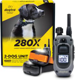 Dogtra 280X E-Tasma Uzaktan Kumandalı 2 Köpek Eğitim 1/2 Mil, 4,5 kg