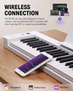 Donner 61 Tuşlu Katlanabilir Bluetooth Klavye Piyano (Yeni Başlayanlar İçin)