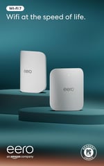 eero Pro 7 Üç Bantlı Mesh Wi-Fi 7 Yönlendiricisi (Yeni Model) - 2 Adet