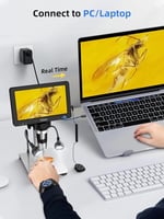 Elikliv 7 Inc LCD Dijital Mikroskop 1200X, 1080P 12MP Hassas Odaklama