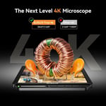Elikliv EM4K 8 Inc 4K Dijital Mikroskop 2000x, 52MP HDMI Mikroskop