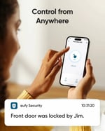 eufy Security C220 Akıllı Kilit, Parmak İzi Anahtarsız Giriş Kapı Kilidi