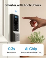 eufy Security C220 Akıllı Kilit, Parmak İzi Anahtarsız Giriş Kapı Kilidi