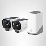 eufy Security eufyCam S3 Pro Güvenlik Kamera, 4K Çözünürlük - 2 Adet