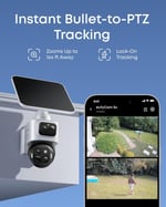 eufy Security eufyCam S4, Güneş Enerjili Kablosuz Dış Mekan Güvenlik Kamerası 4K UHD, 360°