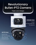 eufy Security eufyCam S4, Güneş Enerjili Kablosuz Dış Mekan Güvenlik Kamerası 4K UHD, 360°
