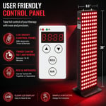 EXESAS Kırmızı Işık Terapisi Cihazı, Tüm Vücut İçin, 630nm, 660nm, 810nm ve 850nm (200 LED)