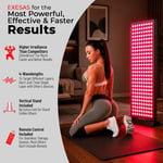 EXESAS Kırmızı Işık Terapisi Cihazı, Tüm Vücut İçin, 630nm, 660nm, 810nm ve 850nm (324 LED)
