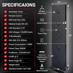 EXESAS Kırmızı Işık Terapisi Cihazı, Tüm Vücut İçin, 630nm, 660nm, 810nm ve 850nm (600 LED)